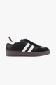 Attitude Black Double White Stripe Leather Sneaker