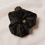 Large Black Satin Scrunchie ACC Other - Belt, Keycharm, Scrunchie, Umbrella Humble + Heart   