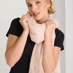 Blush Wool Blend Light Scarf