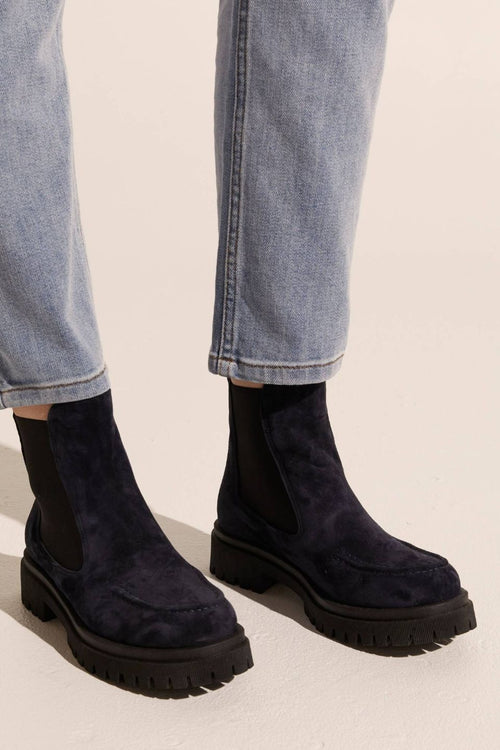 Vixen Blue Suede Chelsea Low Boot ACC Shoes - Boots Zoe Kratzmann   