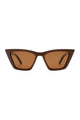 Velodrome Cocoa Polarised Cat Eye Sunglasses