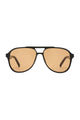 Tragic Magic Black Tan Tint Aviator Sunglasses