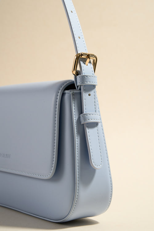 blue shoulder bag