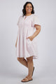 Dusk Blossom Pink SS Mini Dress