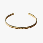 Gaia 18k Gold Plate Soft Hammered Cuff Bangle ACC Jewellery Love Lunamei   