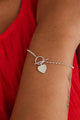 Heart Fob Silver Bracelet