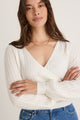 Honest Ivory Ballerina Soft Rib Knit Wrap