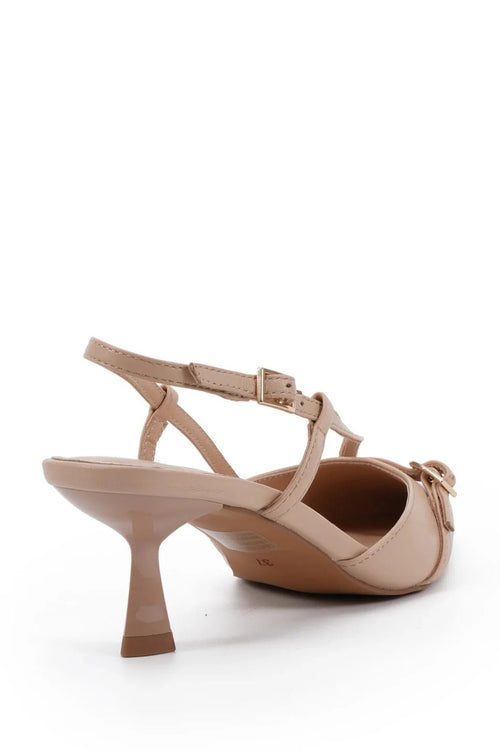 Nude Aymara slingback heel