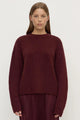 Ariel Merlot Alpaca Blend Knit