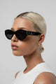 Felina Black Oval Sunglasses