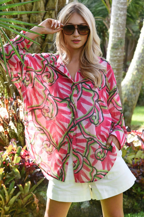 Easy Choice Pink Swirl LS Shirt