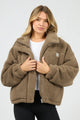 Cosy Club Mocha Teddy Jacket