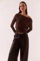 Zuri Rum Raisin Spot LS Top