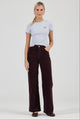 Sailor Dark Cherry Scoop Long Velvet Pant