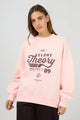 Emblem Pink Brushed Fleece Crew