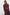Lima Cherry Floral LS Mesh Maxi Dress