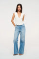 95 Wide Juliette Blue Mid Rise Jean