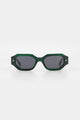 Blake Emerald Hexagonal Sunglasses