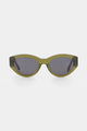 Felina Frosted Green Oval Sunglasses