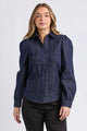 Poppy Indigo Denim Button Through LS Shirt