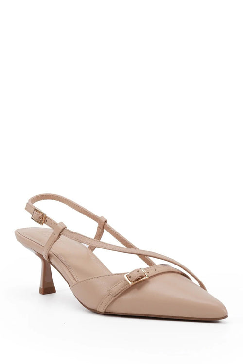 Nude Aymara slingback heel