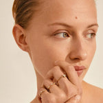 Kamari Gold Plated Crystal EOL Ring