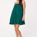 Linin Jewel Green Mini Sundress WW Dress Huffer   