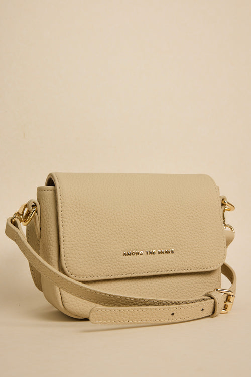 beige mini handbag