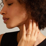 Lulu Recycled Chain Stack EOL Silver Plated Ring