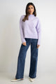 Mentor Lilac Funnel Neck Knit Jumper