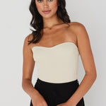 Mode Ecru Bandeau Knit Top WW Top Georgia Mae   