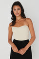 Mode Ecru Bandeau Knit Top