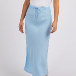 Montrose Blue Bell Linen Maxi Skirt