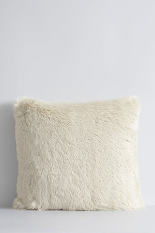 Pele Ecru Faux Fur 45x45cm Cushion