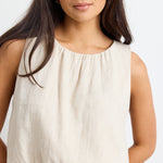 Reflection Natural Linen Shell Top