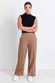 Freedom Mushroom Linen Back Zip Wide Leg Pant