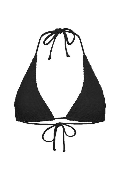 Sofie Black Eco Triangle Bikini Top OS WW Swim Bond Eye   