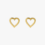 Sophia Open Heart Stud Earring ACC Jewellery Pilgrim   