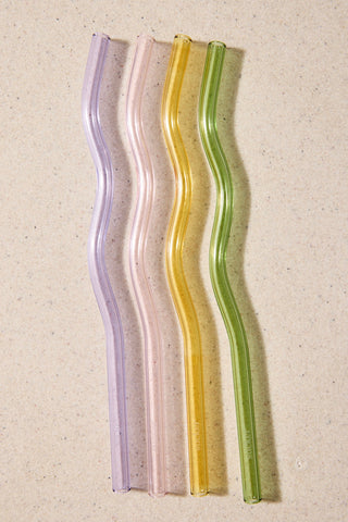 glass drinking straws