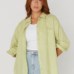 Optimum Pistachio Linen Oversized Shirt WW Shirt RE:Union   