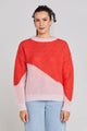 Split Pinky Tomato Wool Jumper