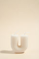 U Shape Handmade Soy Ivory Candle