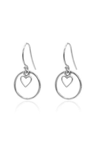 Heart Halo SS Earrings ACC Jewellery Linda Tahija   