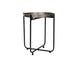 Round Metal Black Tray Table Med 427x550mm