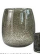 Lava Taupe Small Bubble Glass Lantern 20cm