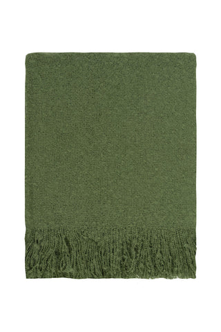 Cosy Kale Tassel Throw HW Throws Kerridge   