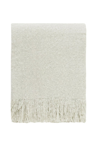 Cosy Bone White Tassel Throw HW Throws Kerridge   