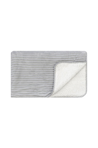 Cord Sherpa Glacier Grey Throw HW Throws Kerridge   