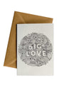 Big Love Flowers Greeting Card
