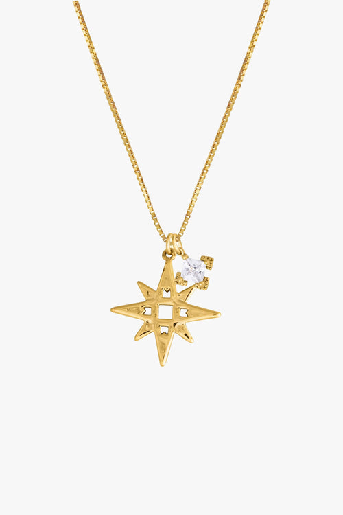 Single Star Necklace with Embellishment ACC Jewellery Lindi Kingi   